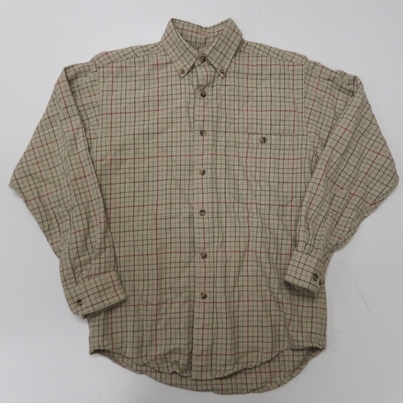 CC Filson Mens Wool Plaid Button Up Shirt Small - Picture 1 of 4